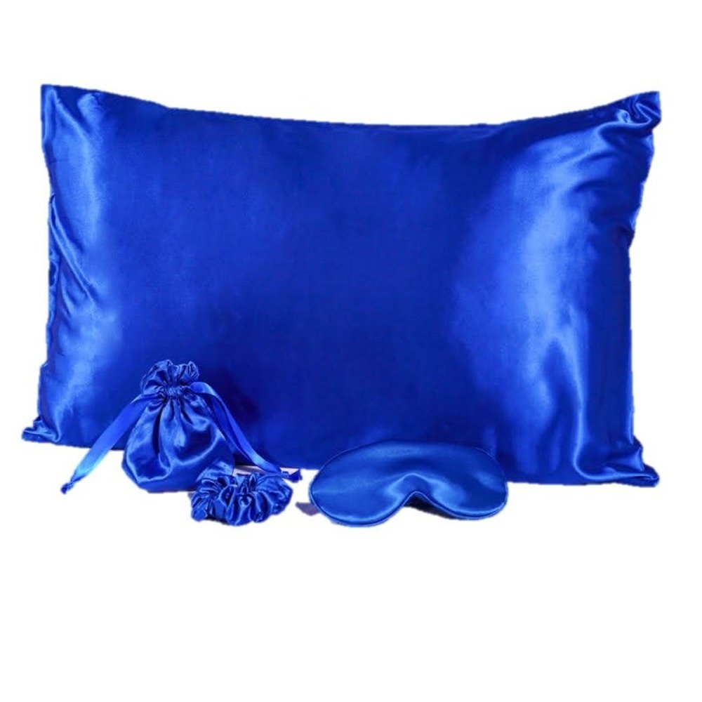 Silk Satin pillowcase with eye mask and hair scrunchie